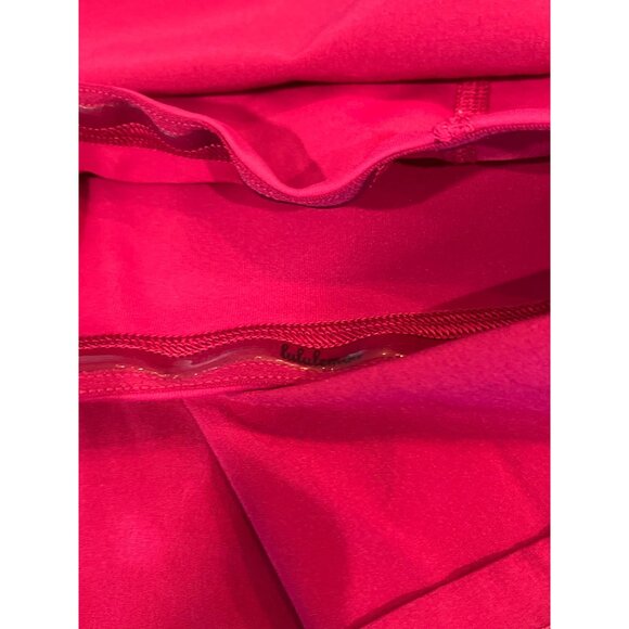 Lulu Lemon Pace Rival Mid Rise Skirt Magenta Sz 6 - Picture 12 of 12
